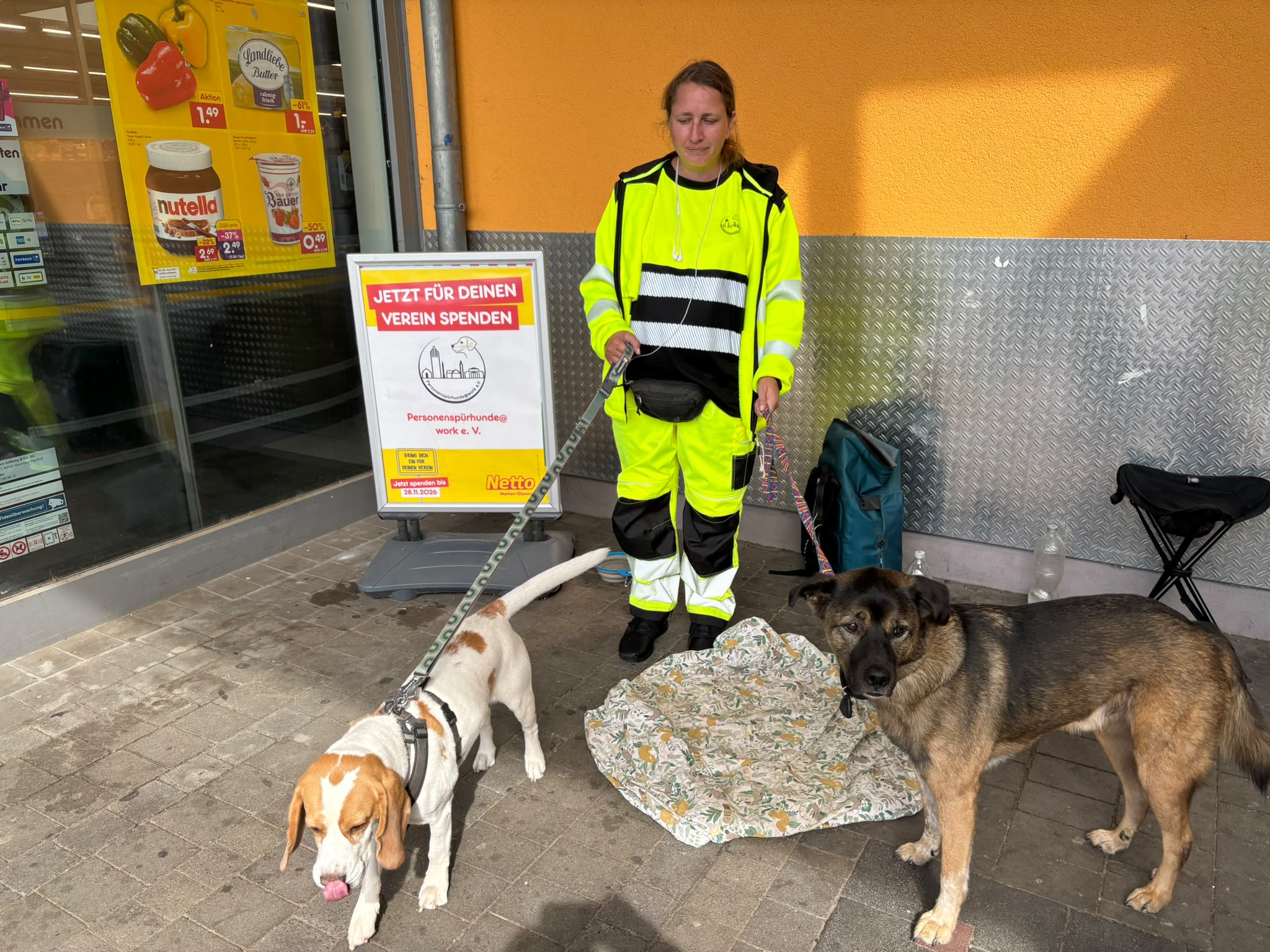 Aktionstag vor dem Netto-Markt in der Kasinostraße